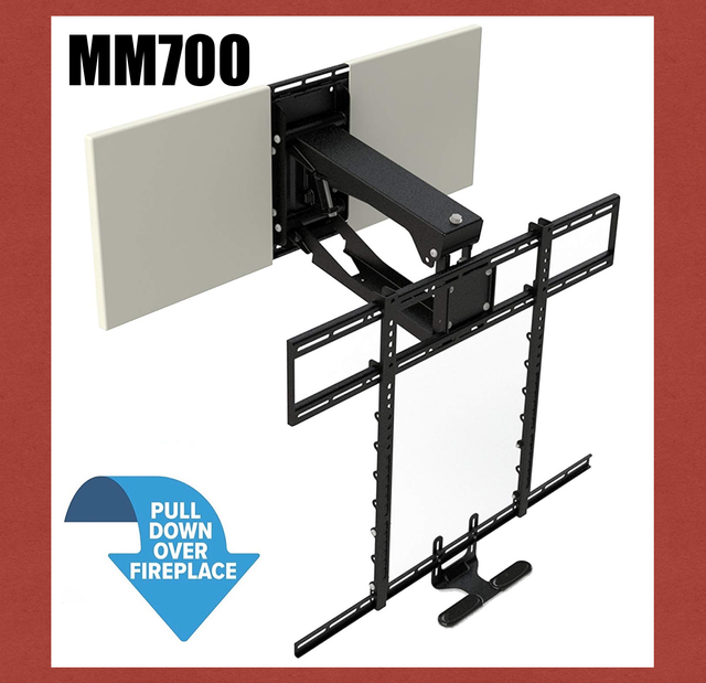 Mantelmount Mm700 Pro Pull Down Tv Mount Bracket For Above