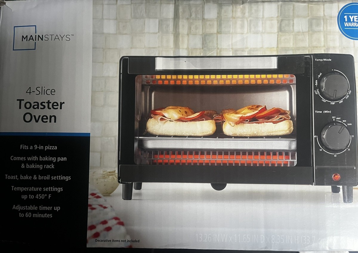 Mainstays Mini Toaster Oven Low Watt Wattage Caravan Motorhome Cooking