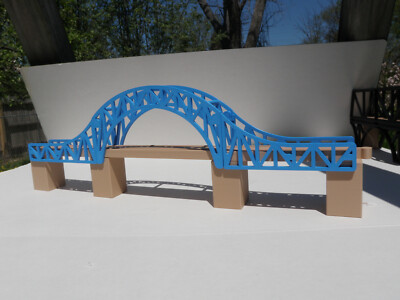 Deluxe Trestles Bridge Compatible With Thomas, Brio, Learning Curve, 3D Printed