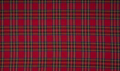 SCOTTISH CHECK Tartan Fabric Material 