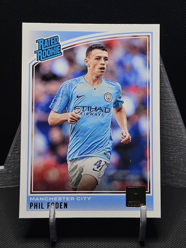 2018-19 Panini Donruss Soccer Rated Rookie Phil Foden #179 Rookie RC (B)