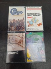 Lot of 4 CHICAGO Cassette Tapes Chicago's Best Sealed, Toronto, 17, 19, Unsealed