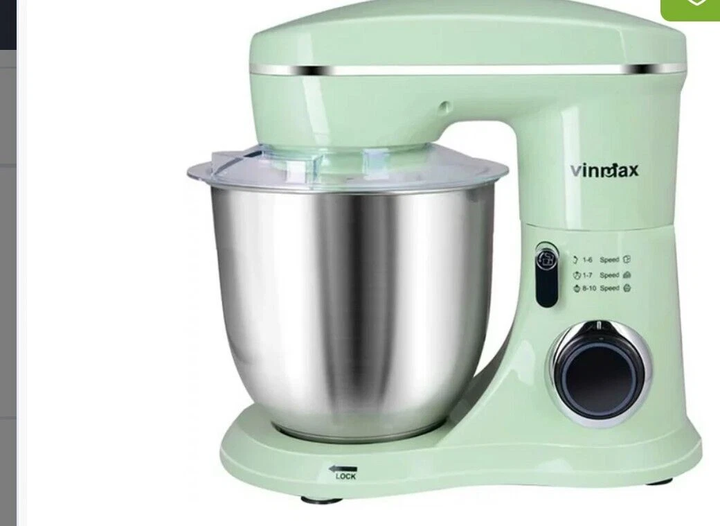 5.5 qt Retro Mint Green Stand Mixer, Vinmax, NIB
