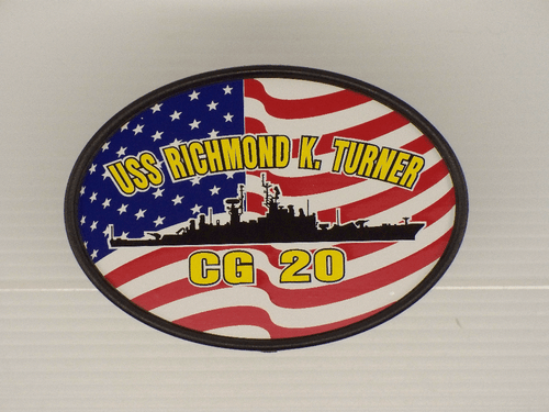 USS RICHMOND K TURNER CG 20 Hitch Cover Military USN U S Navy - Picture 2 of 4