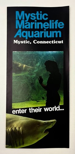 1980s Mystic CT Marinelife Aquarium Marine Life Connecticut Vtg Travel Brochure