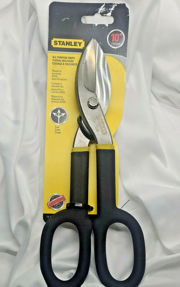 STANLEY Tin Snips 10 Inch Cut Straight Right Left CHN 14 556
