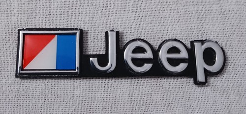 1976-1986 AMC JEEP CJ WAGONEER NAMEPLATE EMBLEM BADGE OEM UNUSED NOS