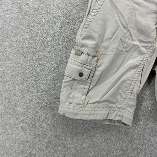 Columbia Shorts Kids Size 5 Beige Flat Front Cargo Hiking Performance Adjustable - Picture 2 of 11