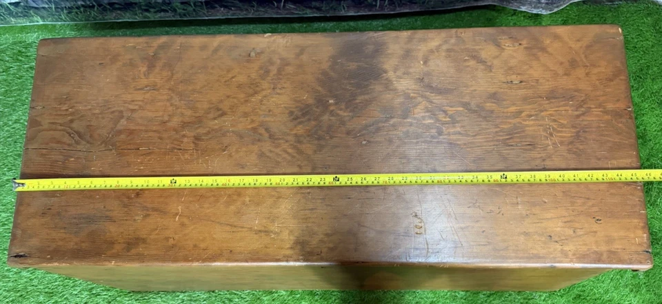 *Mueble de mesa de arte náutico antiguo cofre marino primitivo de principios del siglo XIX para caza de ballenas* Foto 2 de 4