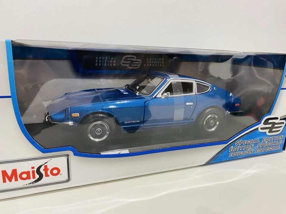 MAISTO SPECIAL ED 1971 DATSUN 240Z METALLIC BLUE DIECAST CAR 1/18 SCALE - Image 3 of 4