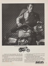 1966 Ducati 160 Monza Junior Motorcycle - Italian Businessman - Print Ad Photo