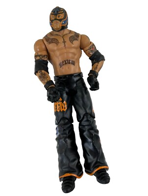 2010 Mattel WWE Superstar Match-Ups REY MYSTERIO Wrestling Figure Black Orange
