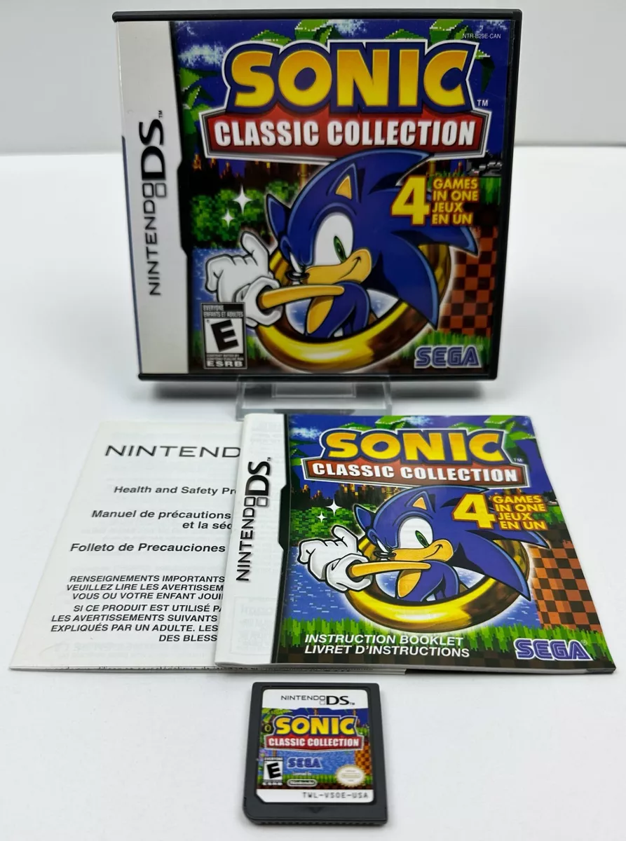 Sonic Classic Collection (Nintendo DS, 2010) complete in box SEGA  10086670356