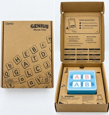Osmo Genius Words Tiles 52 Letter Set iPad Learning Game NIB MSRP $35