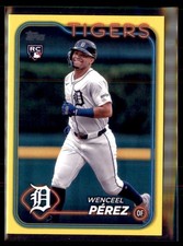 2024 Topps Update Yellow Wenceel Perez Tigers US233