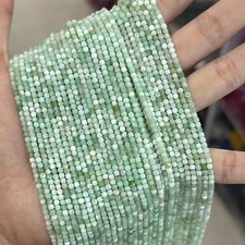 2.5mm Natural Tiny Faceted Cube Square Australian Jade Beads for Jewelry Making