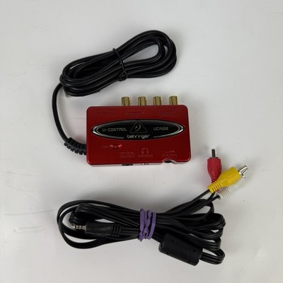 Behringer U-Control UCA222 2-input 2-output USB Audio Interface Tested