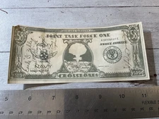 1946 ATOMIC BOMB TESTING OPERATION CROSSROADS 509TH BOMB GP SHORT SNORTER SIGNED