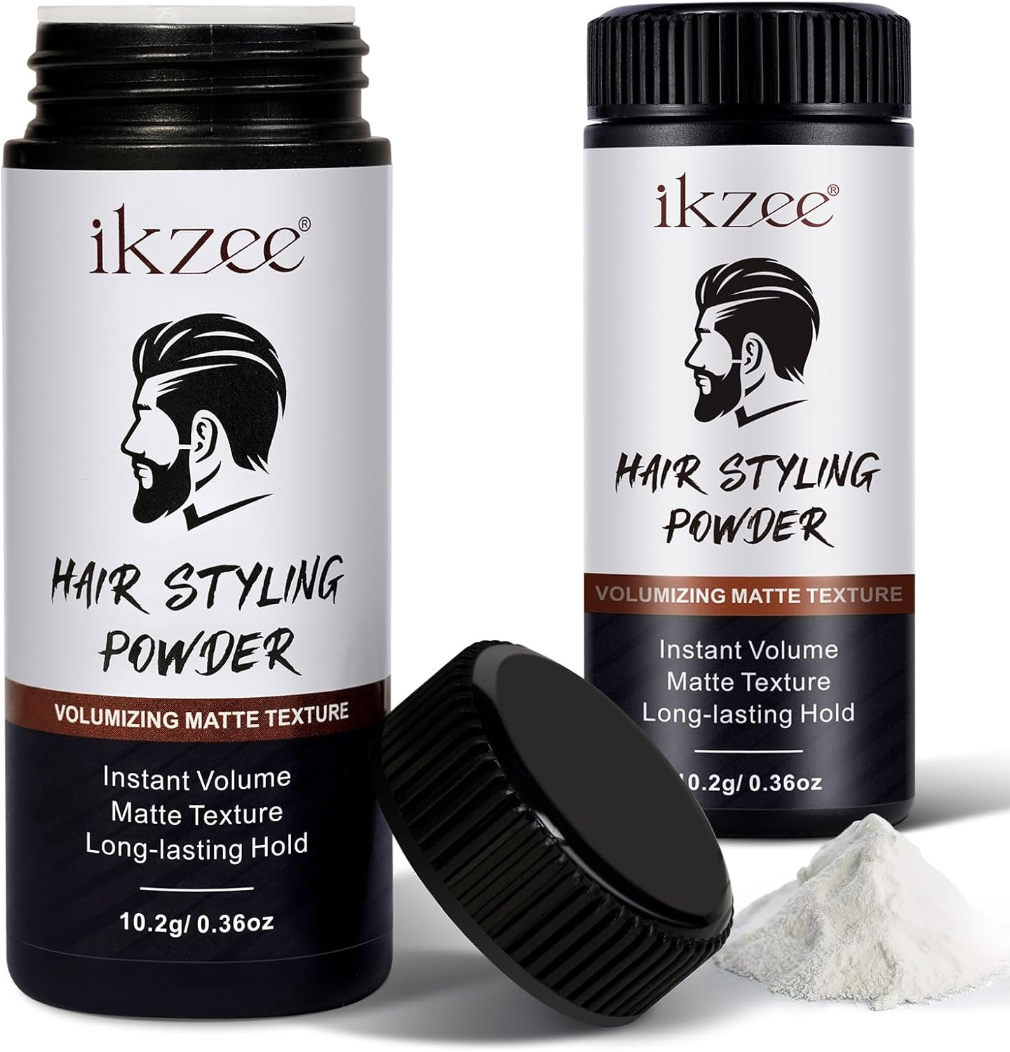 Polvere per Capelli Uomo Confezione da 2 - Styling Volumizzante Professionale