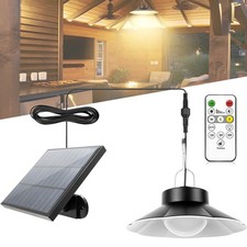 Solar Pendant Lights Waterproof LED Solar Pendant Light with Remote Control