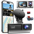 3 Channel 2.5K Dash Cam with 5GHz WiFi & APP Control, 2.5K+1080P+1080P Front Ins