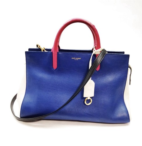 Saint Laurent Hand Bag Blue Leather 459200