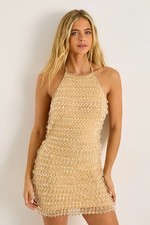 Nastygal Nude Mini Dress Womens Going Out Dresses