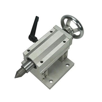 57 Motor 80mm 4-Jaw Chuck Mini Fourth Axis Rotation Axis with Tailstock Top