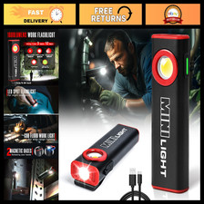 1600 Lumens Mini Magnetic EDC Flashlight, 3 Modes, Ultra-Light Waterproof Pocket