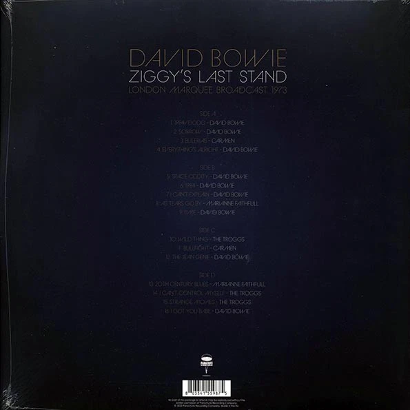 David Bowie	 Ziggy's Last Stand: London Marquee Broadcast 1973	 2 LPS GATEFOLD - Image 2 of 2