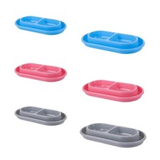 Cat Bowls for Food and Water Pet Double Bowl Puppy Dishes