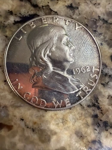 1962 Proof Franklin Half Dollar  90% Silver  0.3617 Troy Ounces