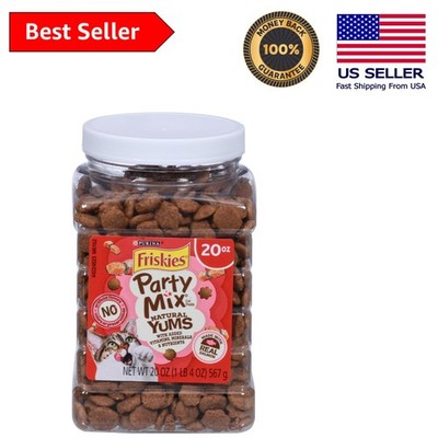20 oz Purina Party Mix Cat Treats - Crunchy Salmon with Vitamins & Minerals