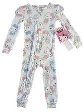 HELLO KITTY White Long-Sleeve Pajamas Soft PJ Bamboo SIZE 18mo NWT