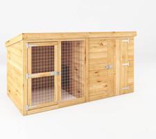 Image of Mercia | 12 x 4 Dog Kennel | 12ft x 4ft Berkshire Dog Run & Kennel | Dog Run