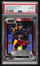 2023-24 O-Pee-Chee Platinum Marquee Rookies Red Prism Adam Fantilli PSA 10 0b6z