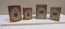 Lot of Faux Spell Books Holiday Decor Nesting Boxes -The Witches Book of Spells