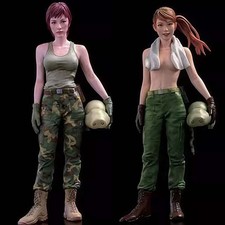 1/20 Scale Female Soldier Resin Model Kit Military Girl Figures Set (2 Pcs)