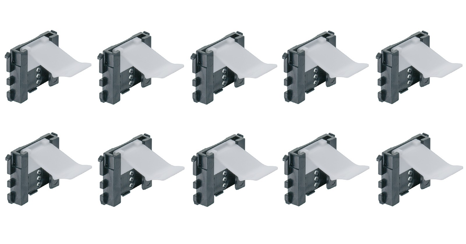 10 x Plinth Holder for AXILO™ 78 Plinth System Plug Fitting 637.47.490 Hafele