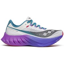 Mens Saucony Endorphin Pro 4, White/Shadow, 1...