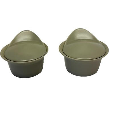 Ikea Set Of 2 -Round Mini Bakers with Lids  #21963 Green
