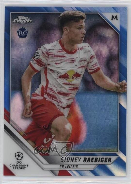 2021-22 Topps Chrome UCL Blue Refractor 136/150 Sidney Raebiger #60 0nr3