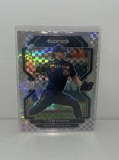 2022 Prizm Draft Picks Liam Simon RC Rookie Power Plaid /35 #PDP166 Giants