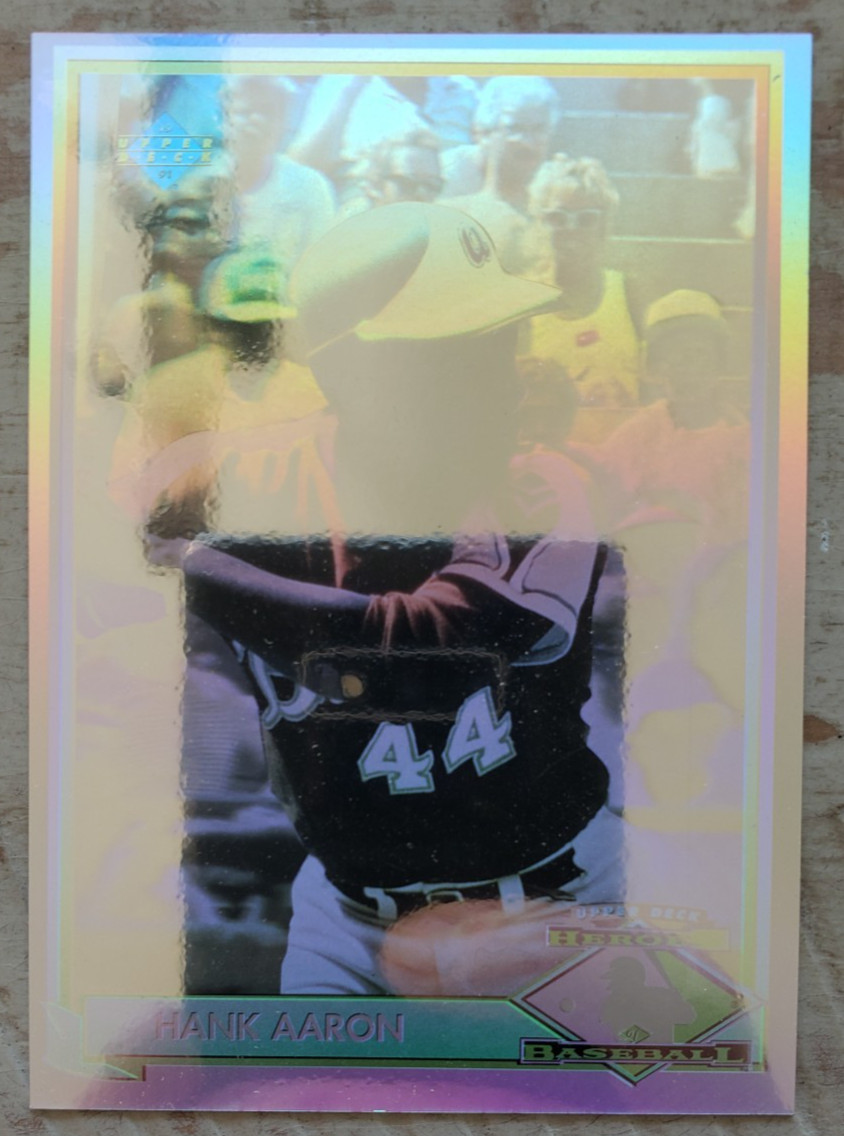 1991 Upper Deck - Heroes of Baseball Hologram Hank Aaron #HH1