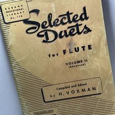 Selected Duets for Flute Volume II (Advanced) by H. Voxman - No. 178