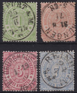 AD / NDP Mi. 19 22 o feinst bis Pracht/Kabinett 175 00 M€ W965