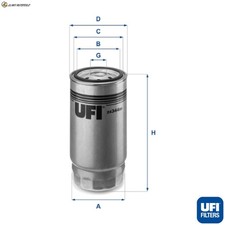 KRAFTSTOFFFILTER 24.344.00 F�R BMW 7/E38 M67D39 3.9L 8cyl 7 E38 M41D17 1.7L 4cyl