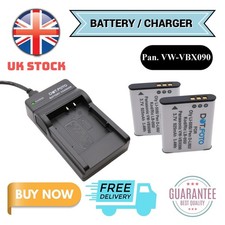 VW-VBX090 Battery or Charger for Panasonic HX-WA2 HX-WA3 HX-WA20 HX-WA30