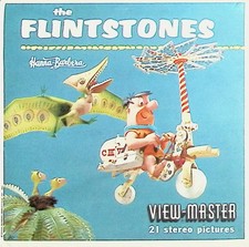 THE FLINTSTONES 3d View-Master 3 Reel Packet - Excellent Full Color 3d Images