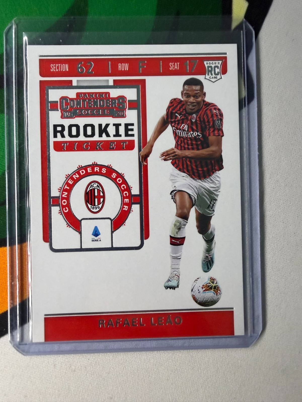2019-20 Panini Chronicles Contenders Rookie Ticket Rafael Leao RC